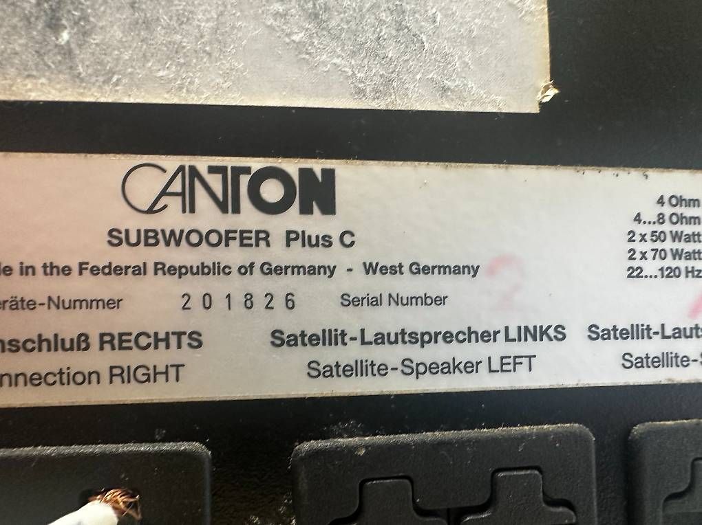 Casse acustiche: Canton Subwoofer Plus C – Usato da Horw venduto da Bucher_AG_Horw 1