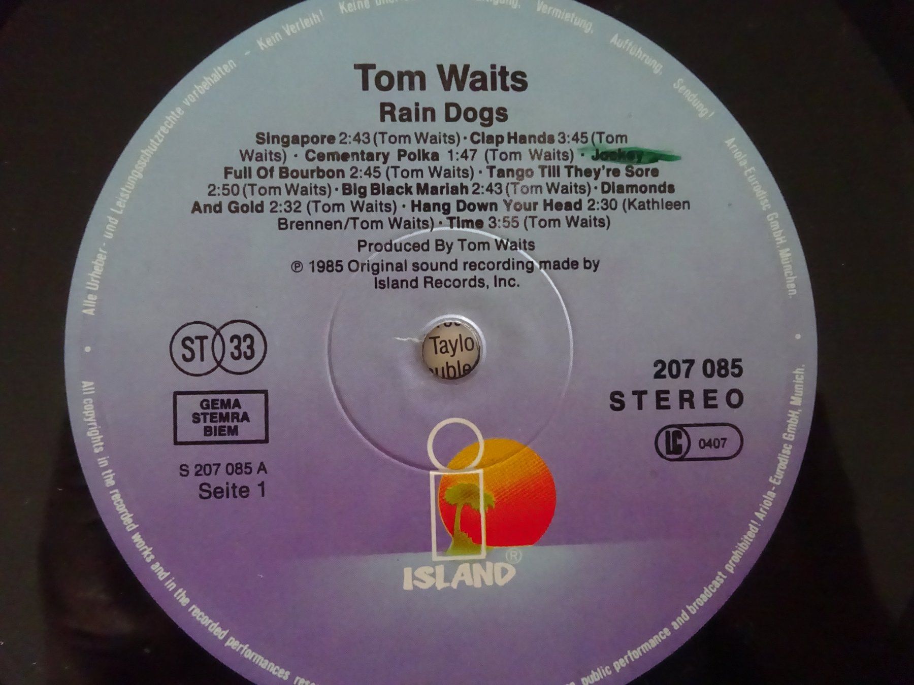 Vinyles: TOM WAITS ** SWORDFISHTROMBONES – D'occasion à Luzern par xrayspex99 5