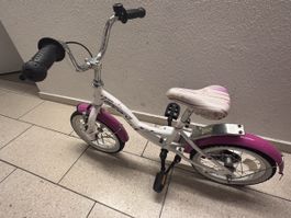 Kinderfahrrad Leopard weiss pink 14 Zoll