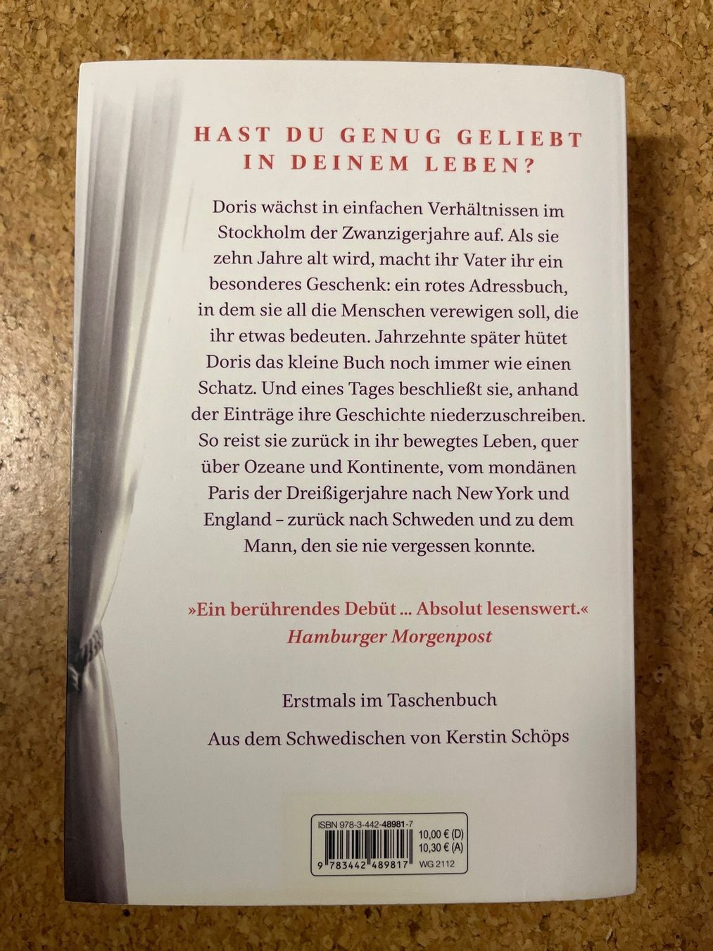 Libri: Taschenbuch "Das rote Adressbuch", Sofia Lundberg – Usato da Grosswangen venduto da Vita500 1