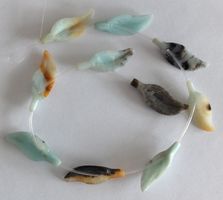 Andenopal, Blätter ca: 40x15x5mm