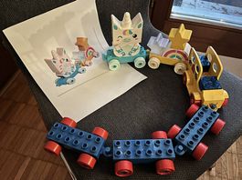 Lego Duplo Einhorn Eisenbahn Zug
