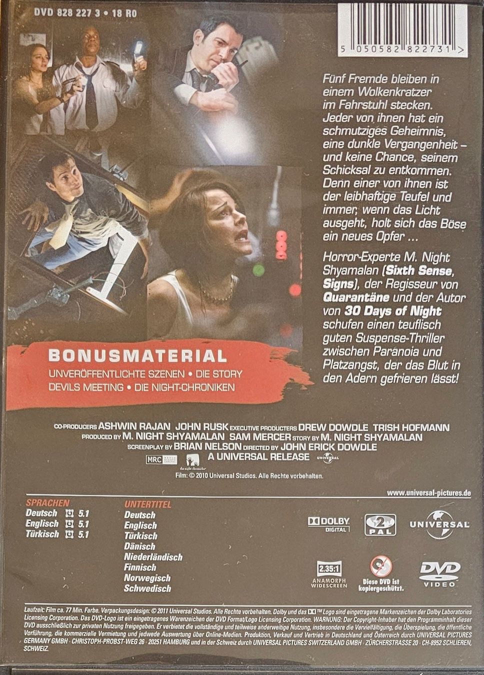 Tutti i DVDs: Devil – Usato da Wahlen b. Laufen venduto da Cg10 1