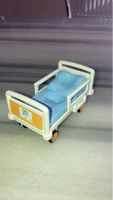 Playmobil Bett mit Rädern weiss blau 🏥