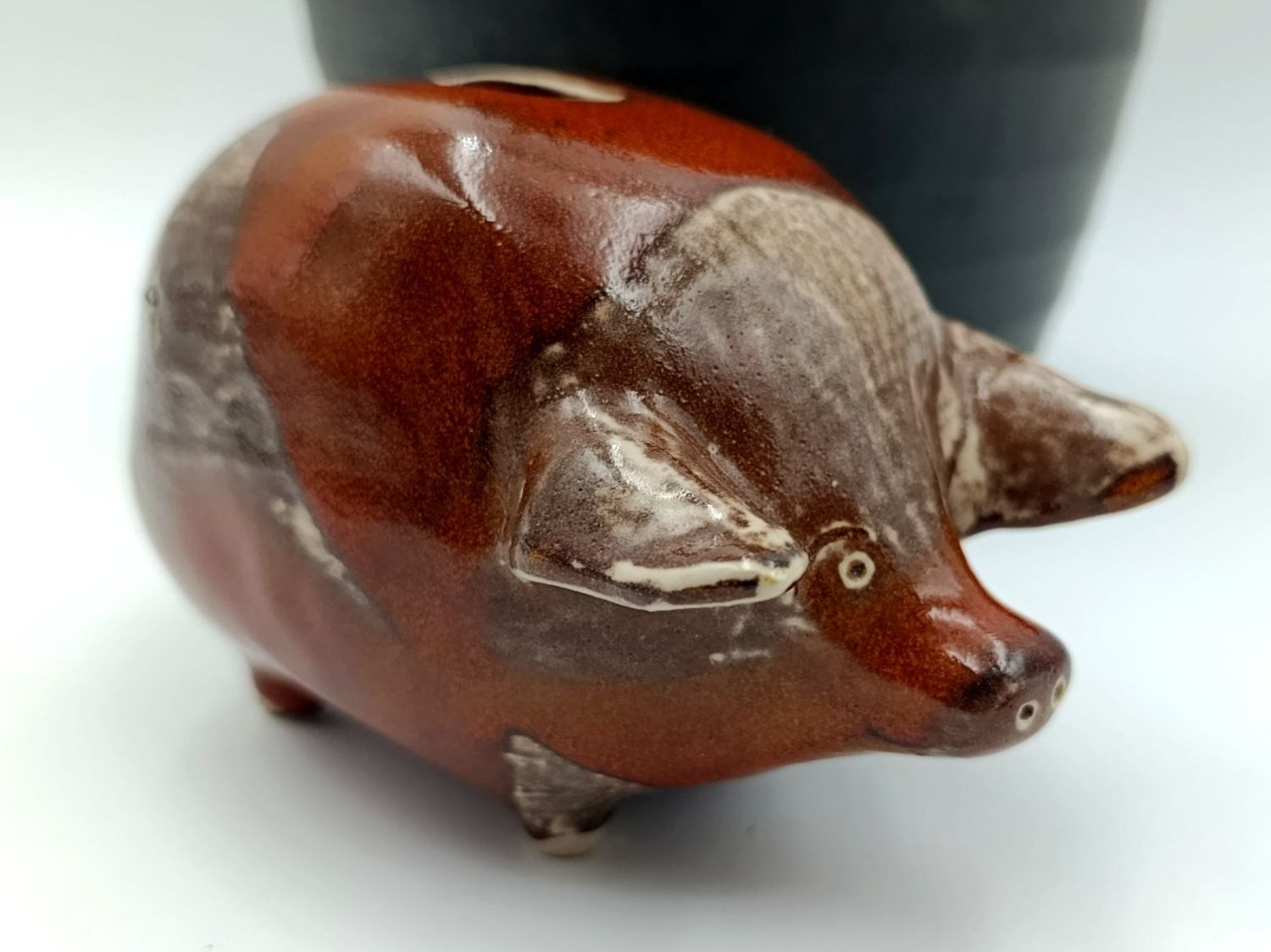 Salvadanai: Vintage Keramik Schwein Sparkasse – Usato da Wil SG venduto da Donaldus 1