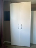 Kleiderschrank weiss, 2-türig, praktisch