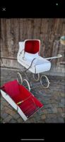 retro kinderwagen & buggy einsatz vintage weiss rot