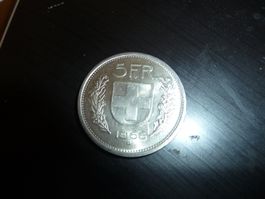 Pièce de 5 francs en argent 1966