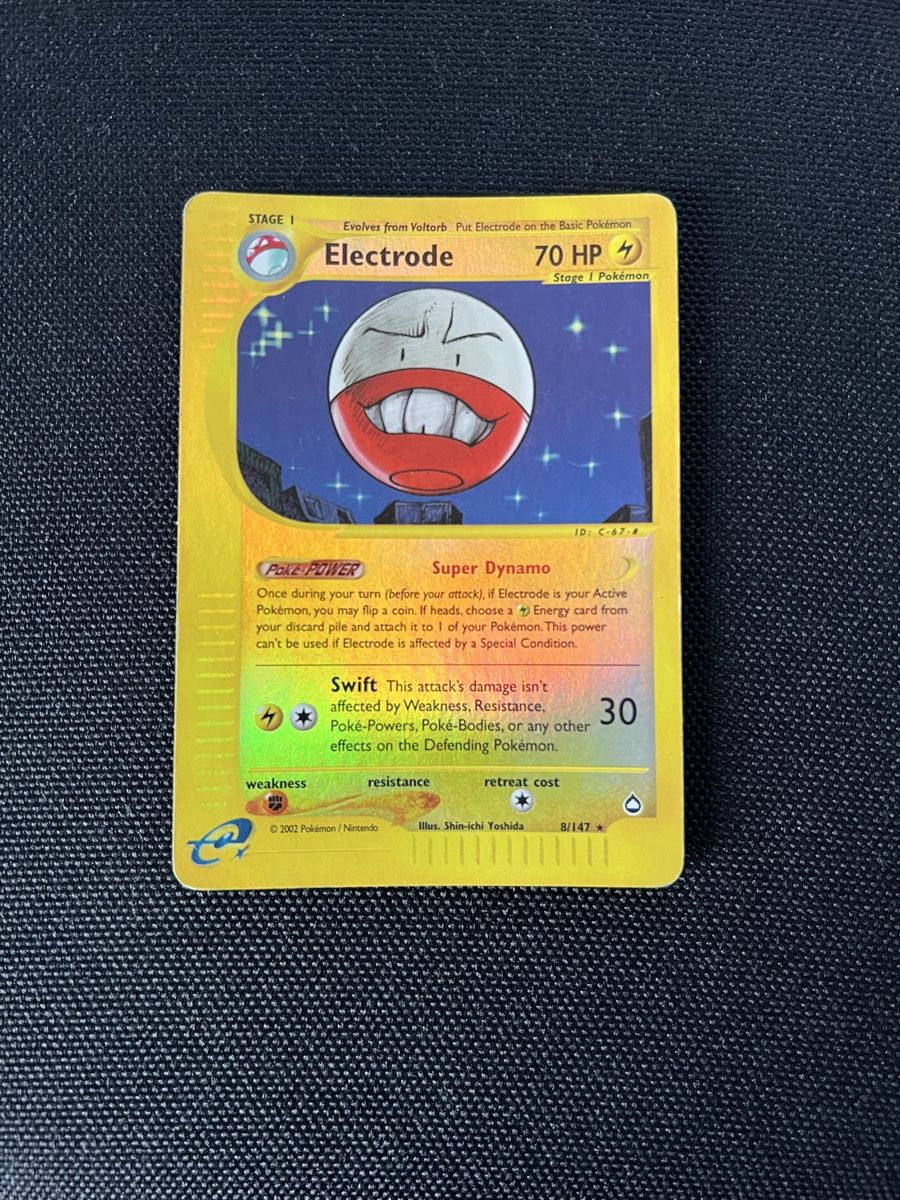 Pokémon Carte collezionabili: Electrode Aquapolis Reverse English – Usato da Basel venduto da luc_8ghp