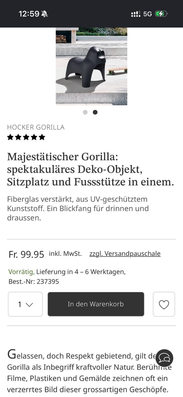 Toutes les décorations: Majestätischer Gorilla decorative – D'occasion à Zürich par zan_z9cn 5