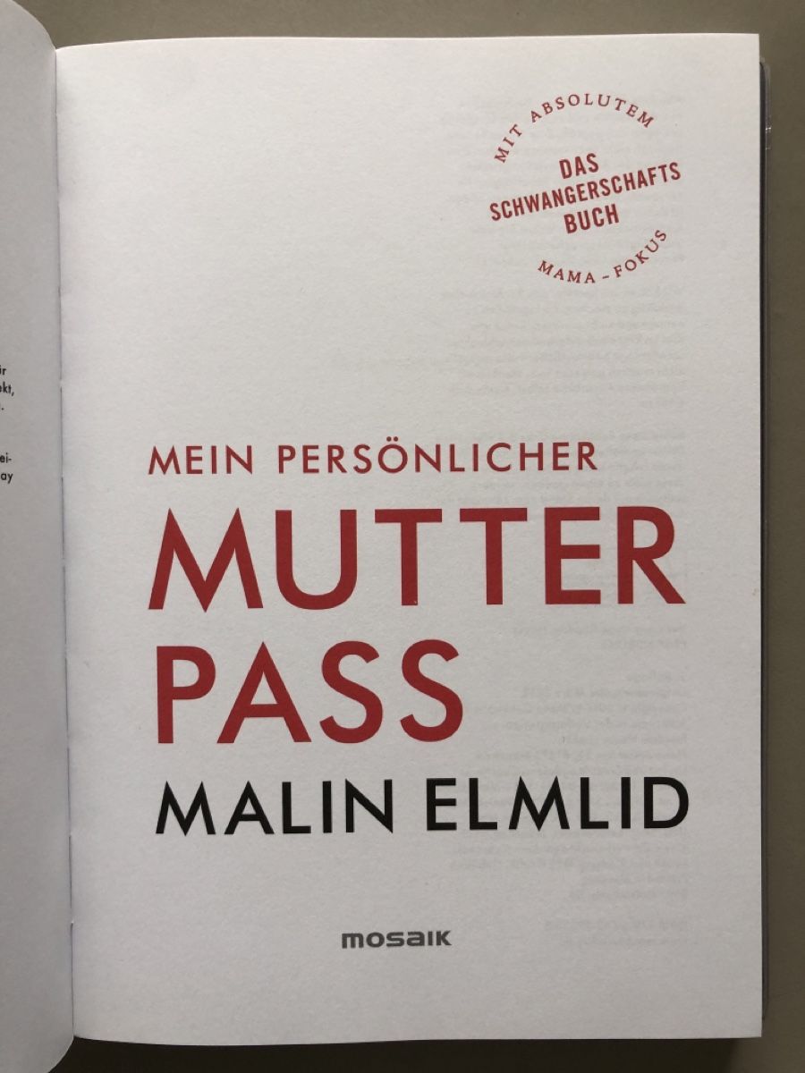 Bücher: Mutterpass - Begleiter durch die Schwangerschaft – Neu (gemäss Beschreibung) aus Sargans von RaBa08 2