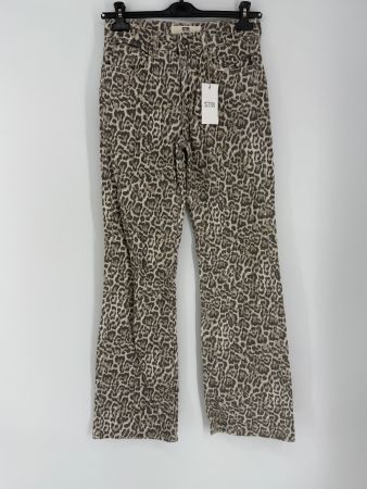 Schlaghose/ Jeans mit Leopardenmuster Gr. 36 von STR