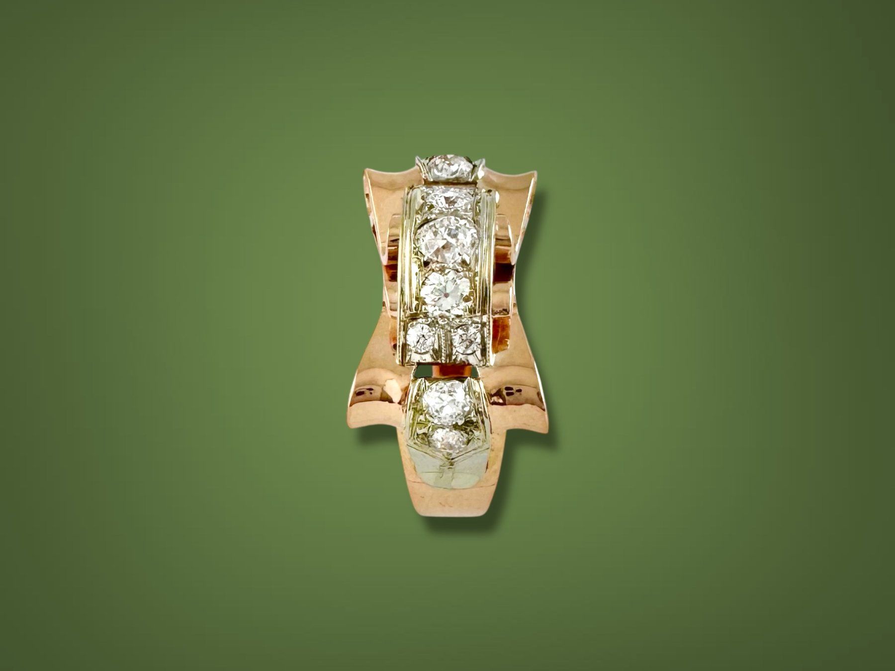 Ringe: Art Deco Diamant - Ring, Tschechoslowakei um 1935 – Gebraucht aus Zuzwil SG von artimmo 6