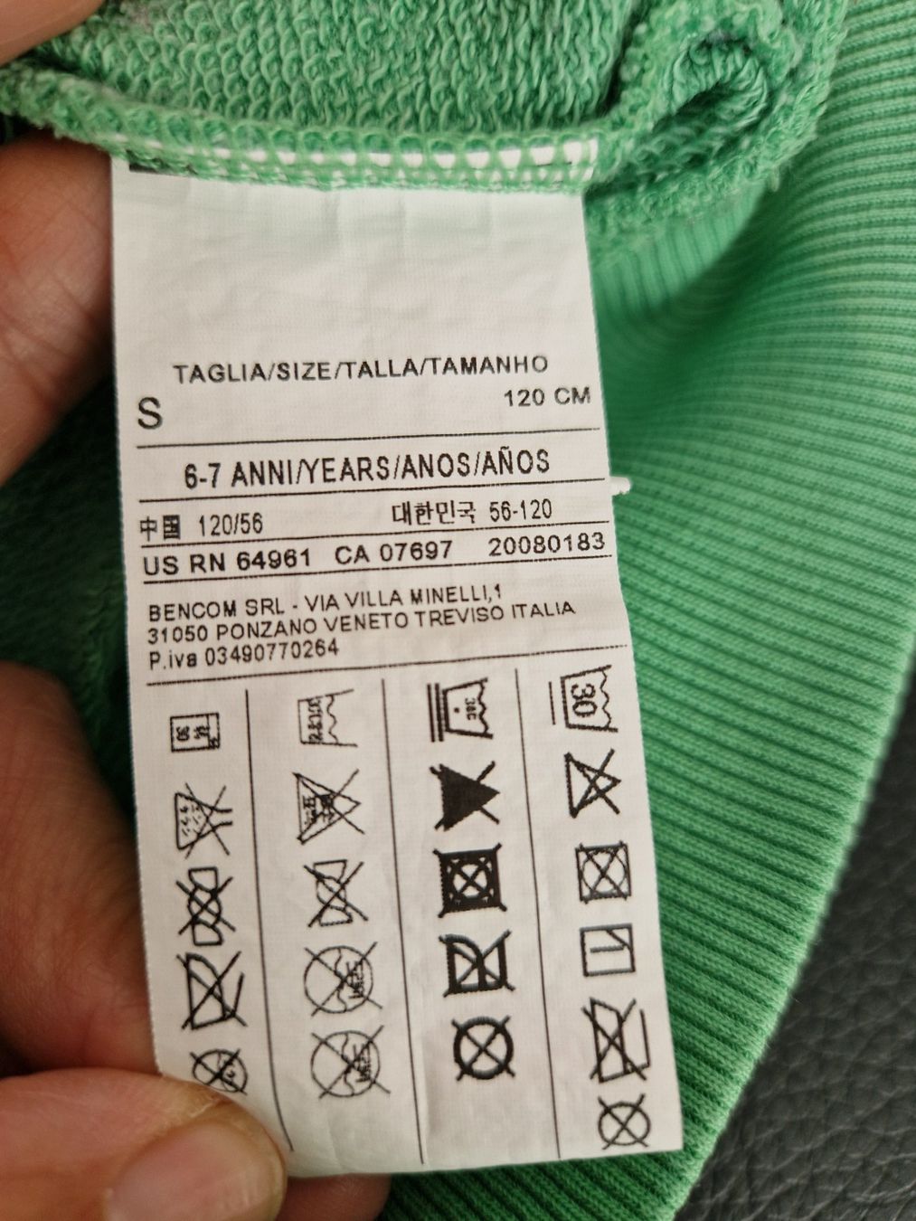 Benetton Giacche & Cappotti: Jacke Benetton Gr. 122 – Usato da Davos-Dorf venduto da Bpelikan 2