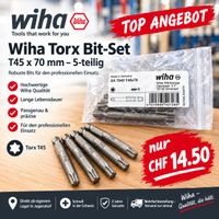 5 x Torx Schrauber Bits, T45 x 70