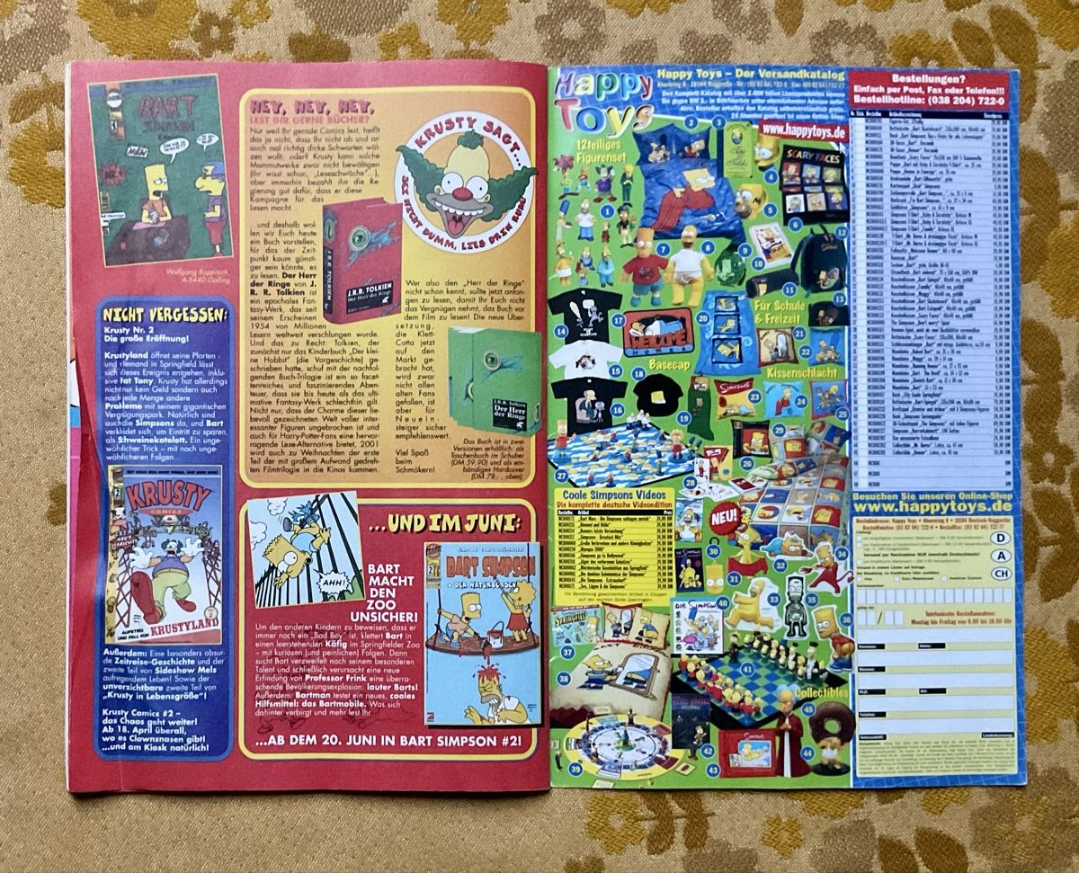 BD: Bart Simpson Heft Nr 1 von 2001 – D'occasion à Endingen par nathan05 8