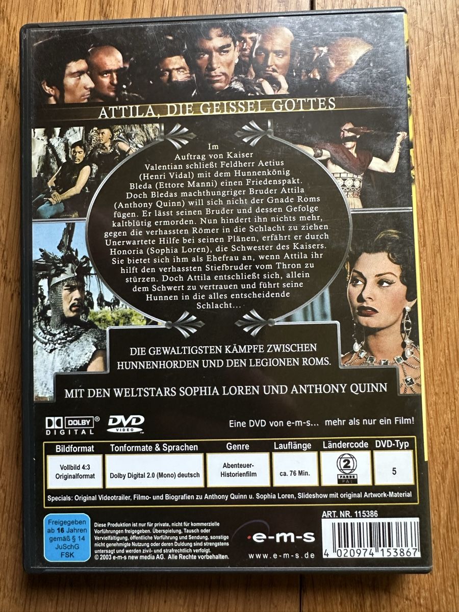 Alle DVDs: Attila die Geisel Gottes DVD – Gebraucht aus Benken ZH von Audi-erich 1