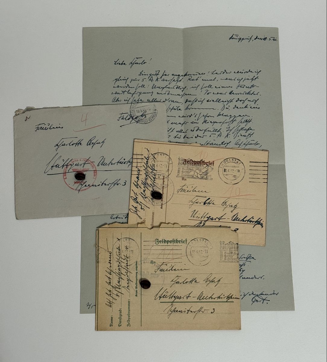 Documenti: 2. Weltkrieg Konvolut Feldpost – Usato da Goldach venduto da igwhitestar