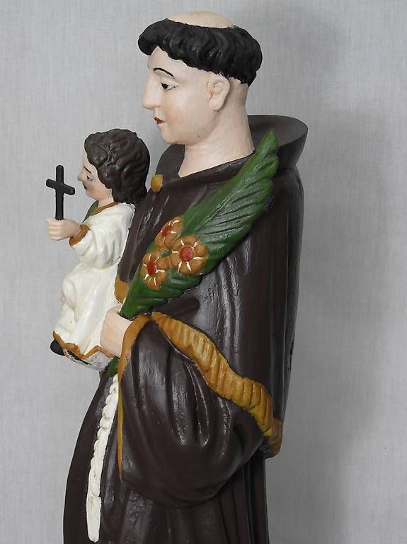 Sculture & Statue: Antike Statue Heiliger Antonius mit Jesuskind – Usato da Horw venduto da luzernicus 2