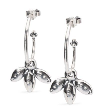 Ohrringe & -stecker: Trollbeads Ohrhaken Knospe mit Blütenblätter-Einhängern – Gebraucht aus Rheinfelden von Boutique_Luxe 1