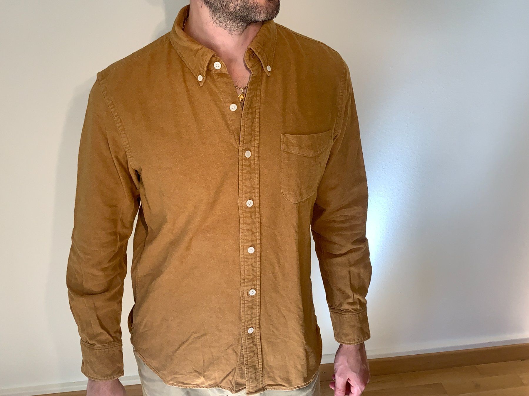 Muji Camicie: Muji Button-Down Hemd, Senfgelb, Grösse S – Usato da Zürich venduto da lor_s6l8 1