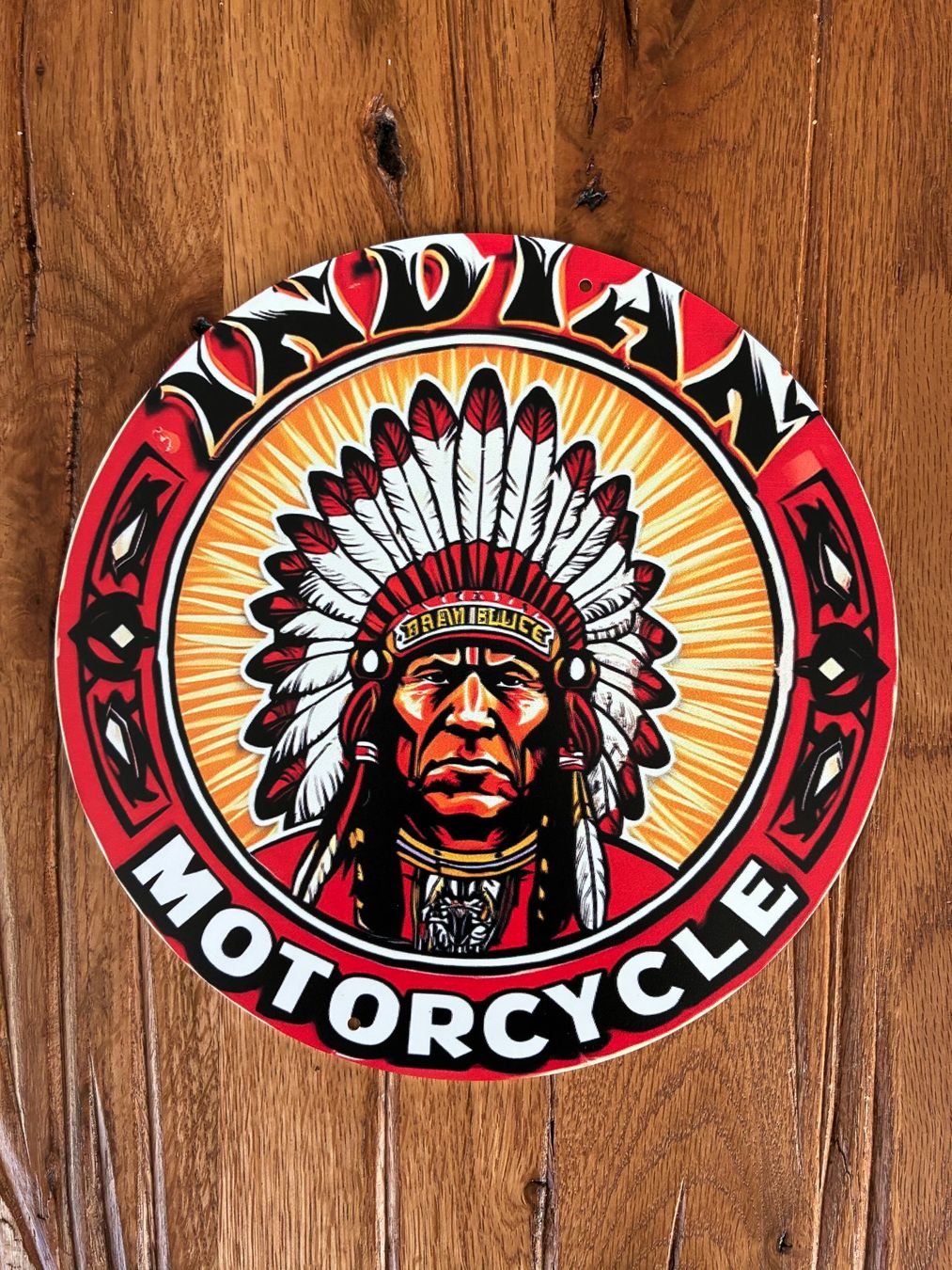 Indian Motorcycle Chopper: Indian Motorcycles/ Schönes Blechschild / neu – Neu und originalverpackt aus Bremgarten AG von Eurotiz