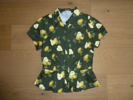 Rockabilly Bluse mit Schösschen von Collectif Vintage Gr.XS