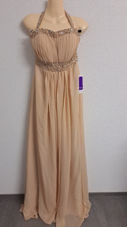 Cocktailkleid lang Champagne