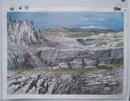 Schweizer Schulwandbild „Karstlandschaft“