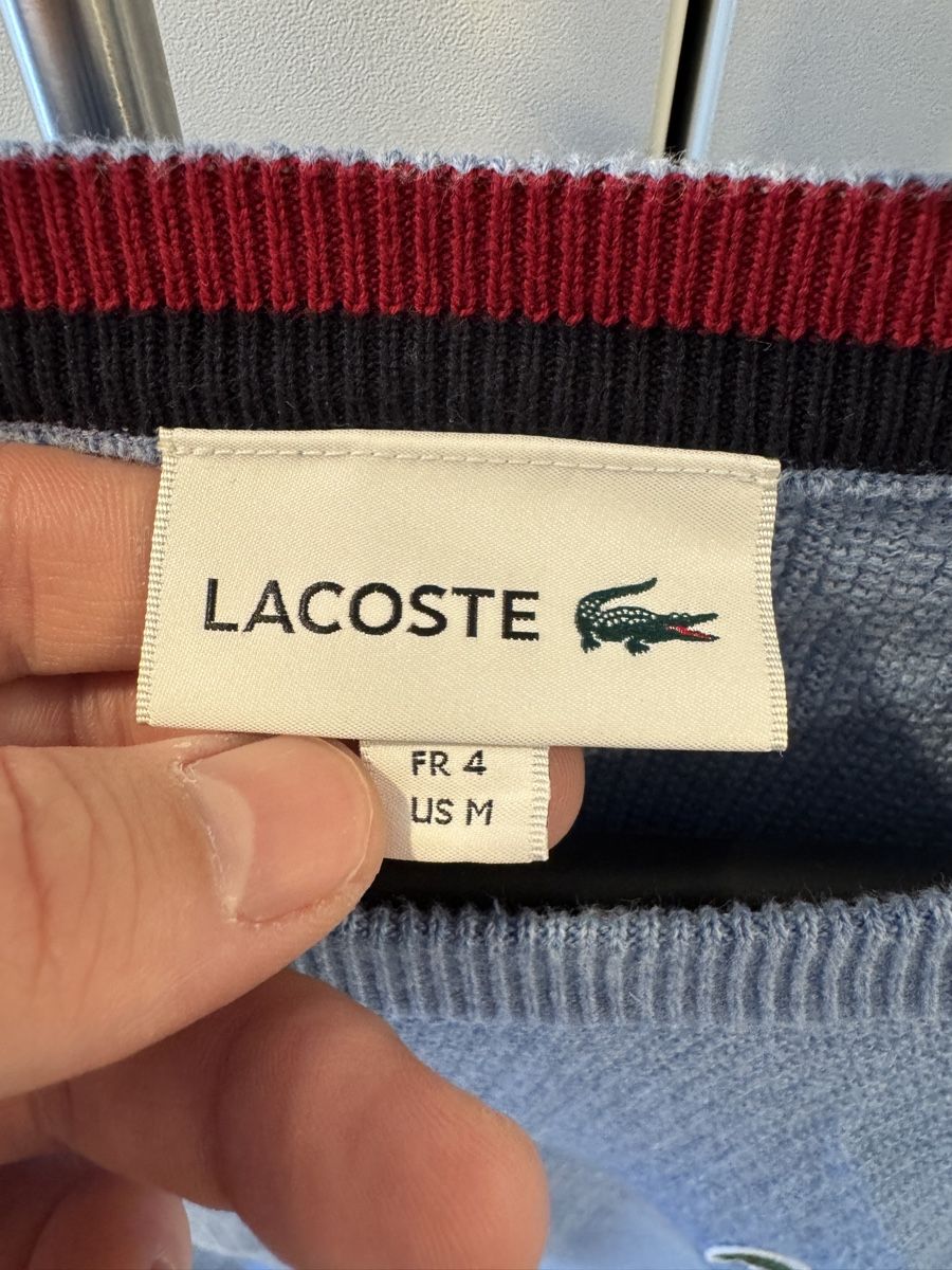 Lacoste Maglioni & Felpe: Lacoste Pullover hellblau Baumwolle Grösse M guter Zustand – Usato da Biberist venduto da etesummer 1