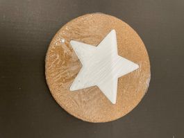 Pfannen-Untersetzer zum Bemalen, 15 cm Durchmesser, neu  ovp