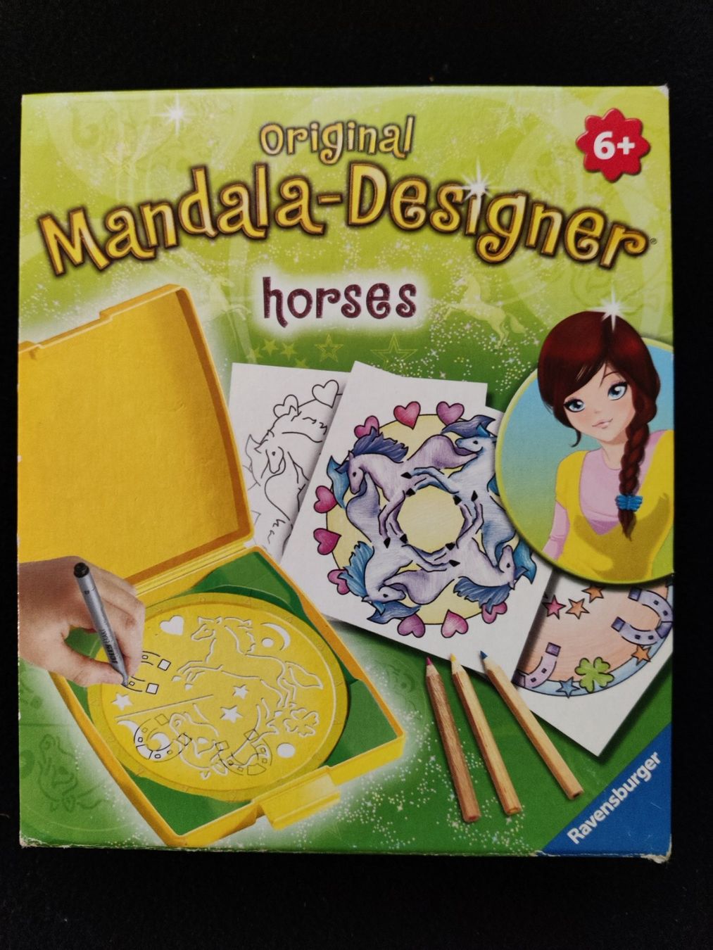 Sciablone: Original Mandala - Designer 'horses' Pferde / 6+ – Usato da Muttenz venduto da Negnuja