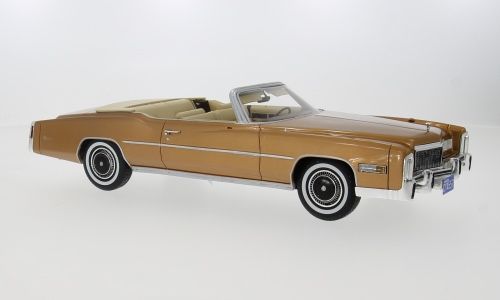 Cadillac Modellini d'auto: CADIlLAC ELDORADO CABRIO 1971 BRONZE 1:18 BOS – Nuovo e nell'imballaggio originale da Suhr venduto da Moebelsiralfred