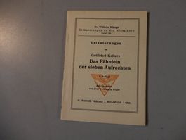 Gottfried Keller: Das Fähnlein der sieben Aufrechten! Top!