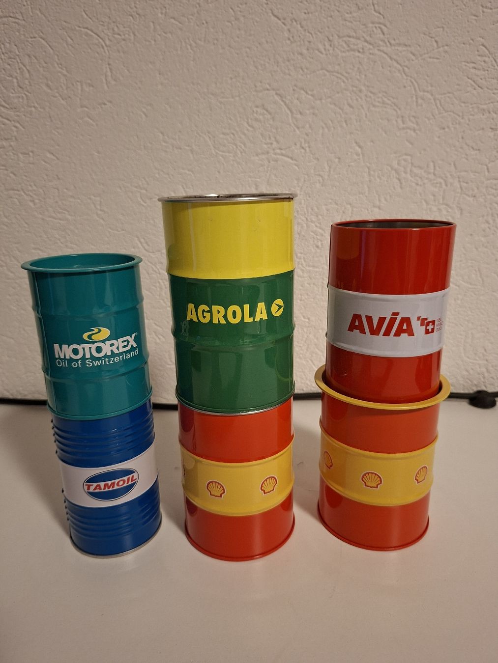 Accessori: 6 Mini Fässer von Shell, Avia, Agrola, Motorex.... – Usato da Chur venduto da bananaaa