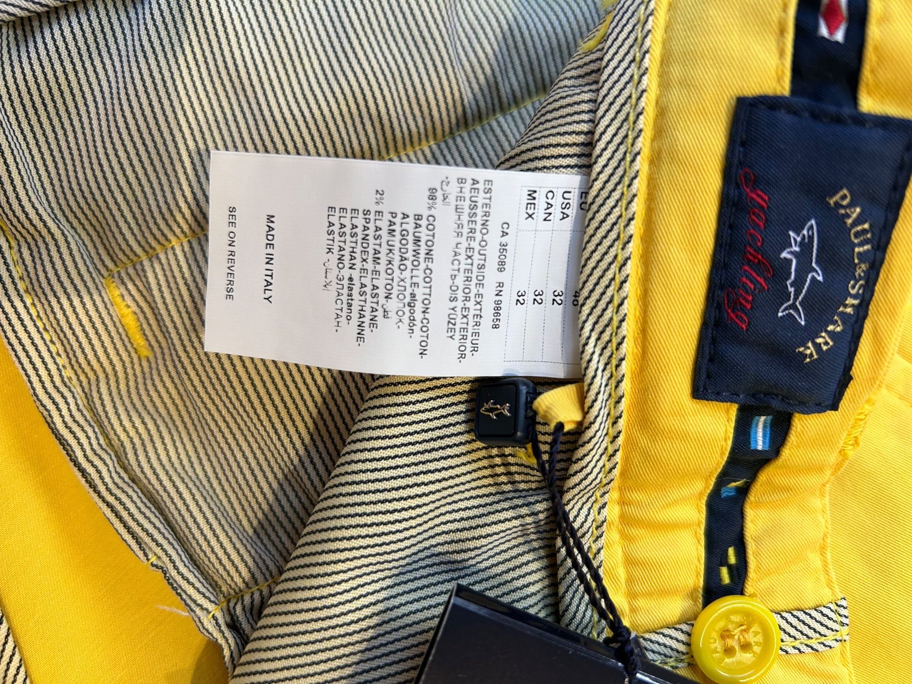 Pantaloni: Paul & Shark Bermuda gelb, Gr. 48, neu – Nuovo e nell'imballaggio originale da Glattpark(Opfikon) venduto da Cmberger 3