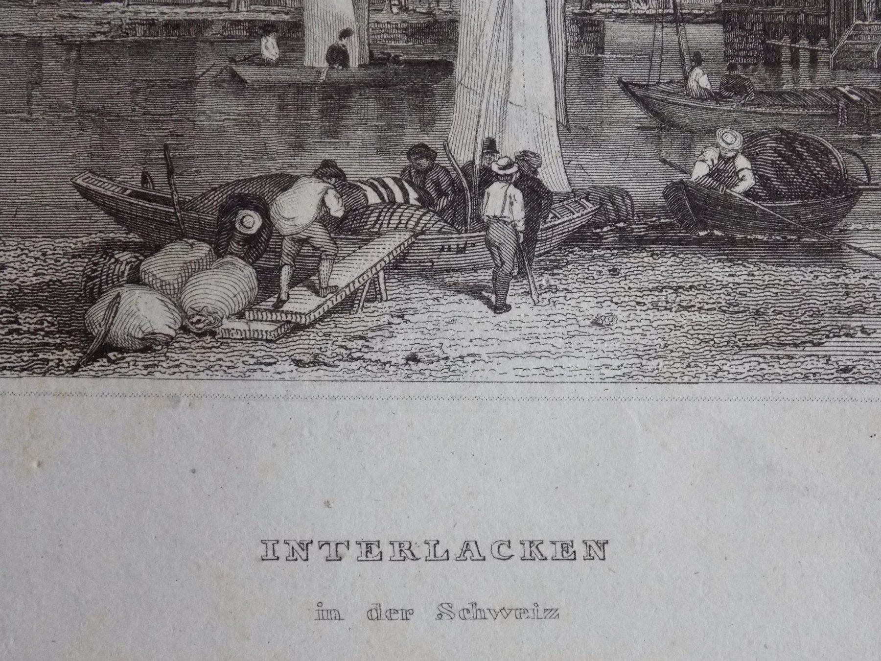 Gravures: Interlaken Stahlstich – D'occasion à Risch par Antikfee 3