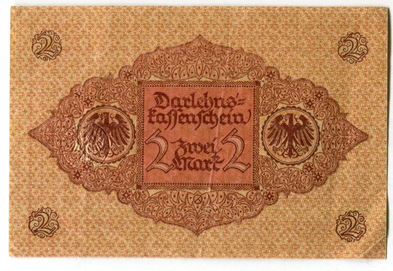 Banconote: Darlehnskassenschein "2 Mark. 1920" – Usato da Basel venduto da Butsch5 1