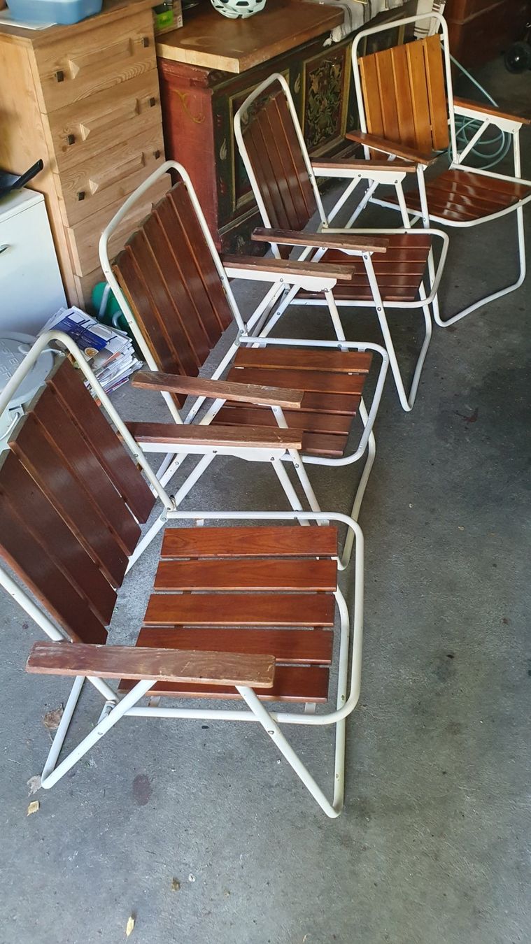 Sedie: 4 Vintage Garten Klappstühle – Usato da Biel/Bienne venduto da sambass 3