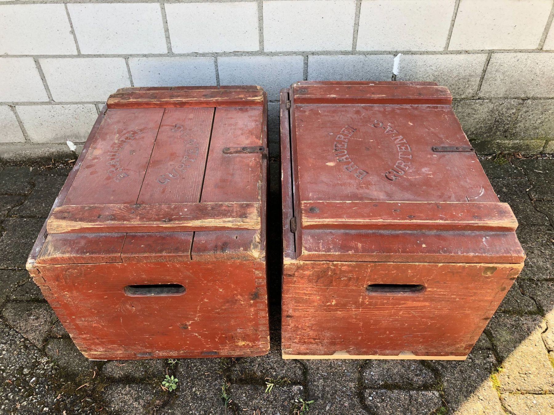 Casse di vino e birra: 2 sehr seltene Gurten-Bier Harassen – Usato da Feldbach venduto da Olive1 6