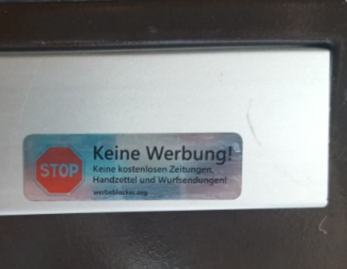 Altro per la casa: STOP Keine Werbung Briefkasten Aufkleber – Nuovo e nell'imballaggio originale da Winterthur venduto da Pcline1 1