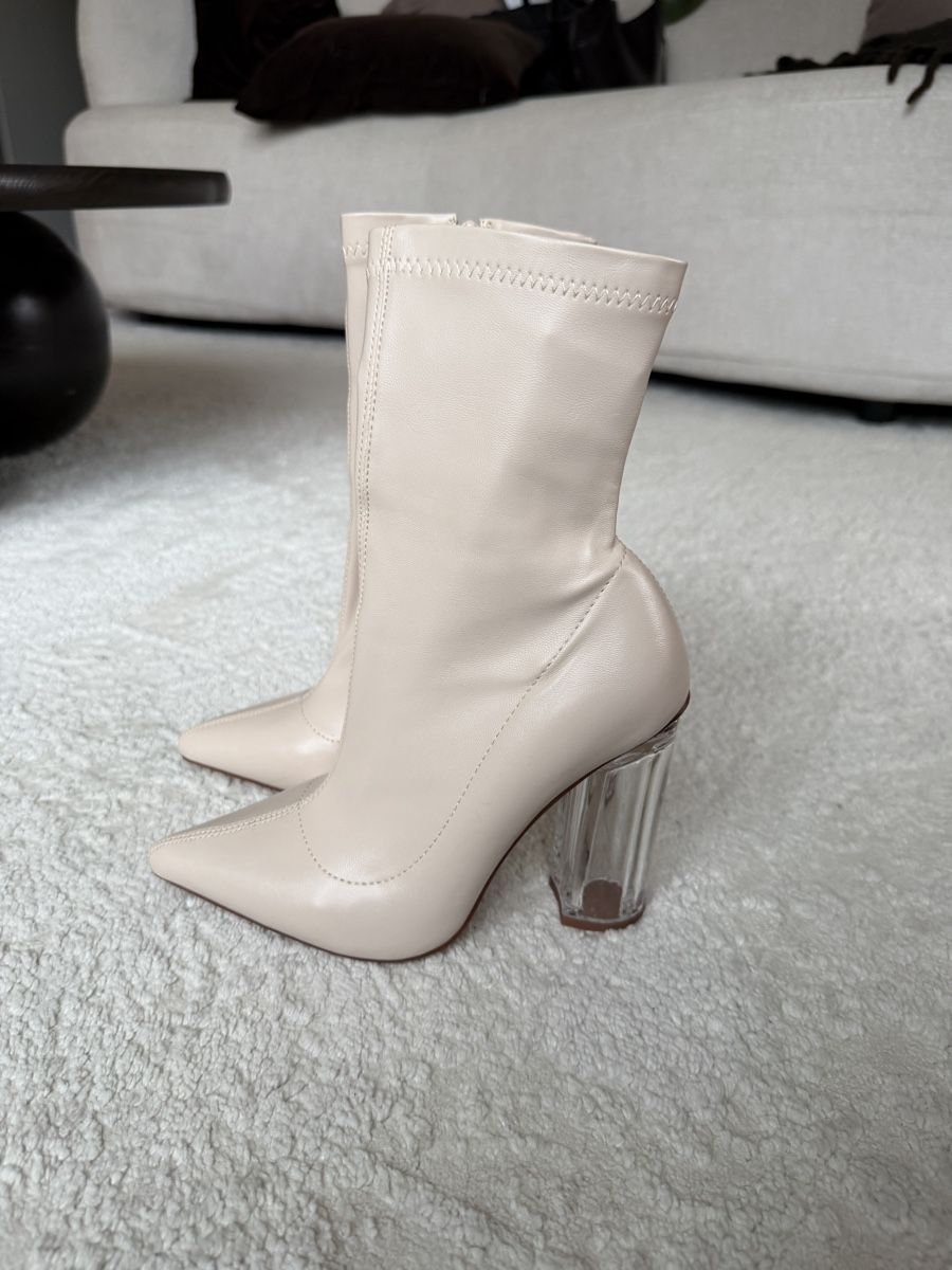 Damenschuhe: Beige Boots, Transparent Heel, Size 37 – Neu (gemäss Beschreibung) aus Dübendorf von ilianalou 7