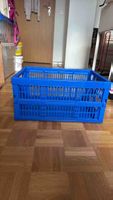 Blue folding crate
