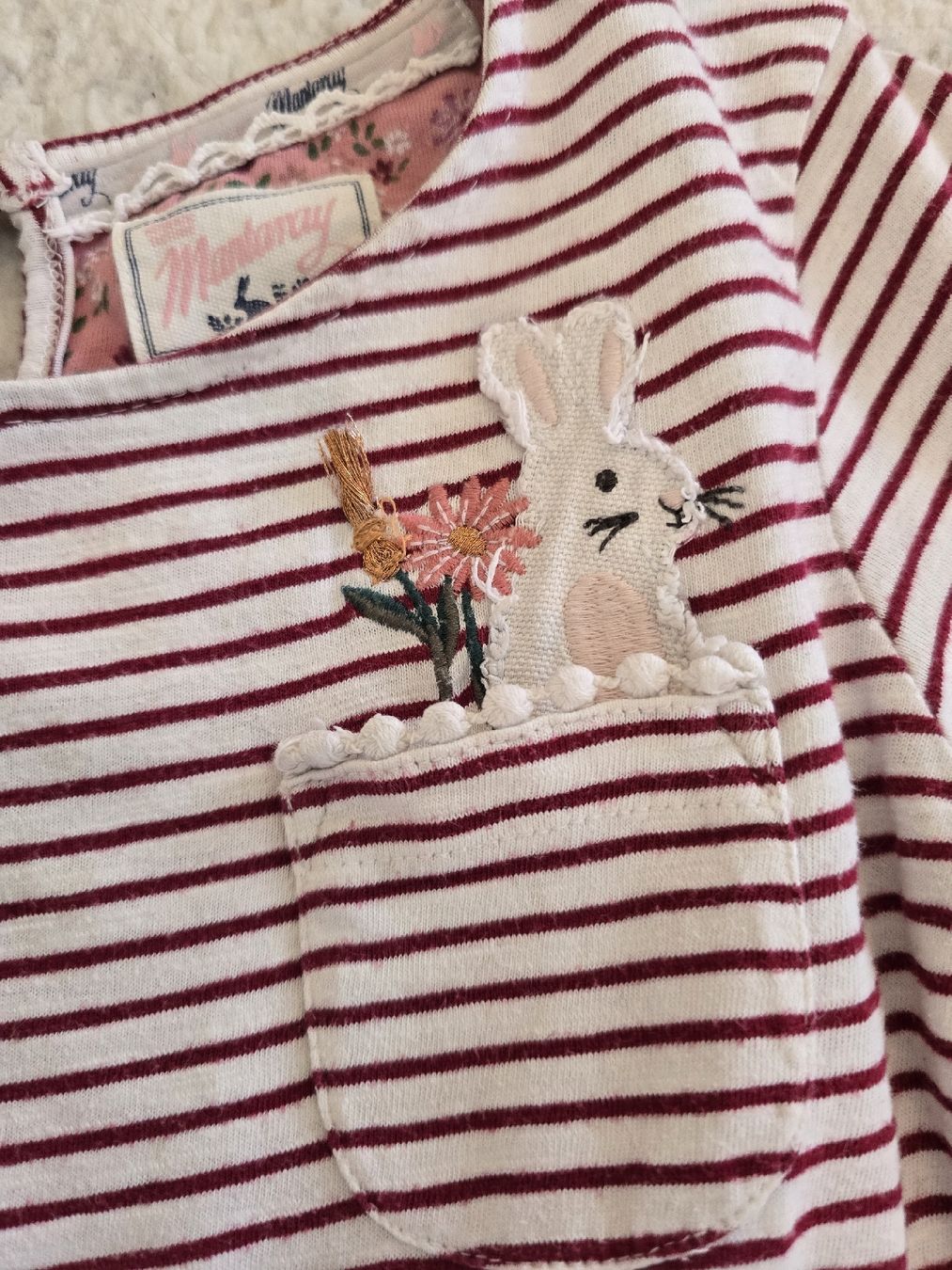 Vestiti & Gonne: Mädchen Langarmkleid Hase gr.104-110  – Usato da Unterentfelden venduto da Panda-87 1
