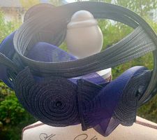 Superbe chapeau de mariage CÉLINE ROBERT made in France TU