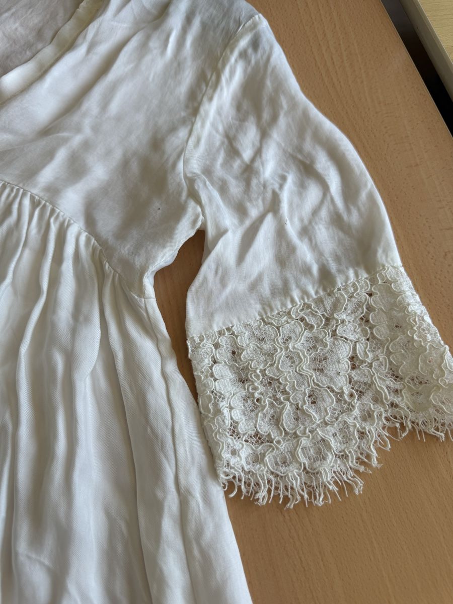 Sandro Tuniken: Tunique SANDRO blanche en dentelle, taille 1 – Neu (gemäss Beschreibung) aus Morges von sandy069 4