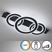 LED Deckenleuchte, Ringe, 77 cm x 36 cm