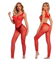 NEUER Erotik Bodystocking rot für Gr. XS, S und M - 222369