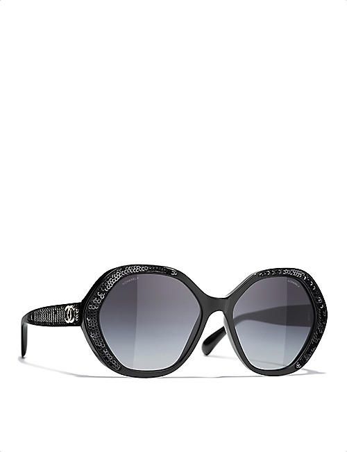 Chanel Occhiali & Lenti: Chanel Sonnenbrille mit Pailletten – Nuovo (secondo la descrizione) da Adliswil venduto da wio_78dl 2