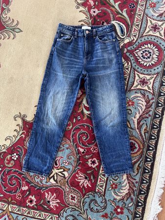 Blaue Mom-Jeans Zara Gr. 38
